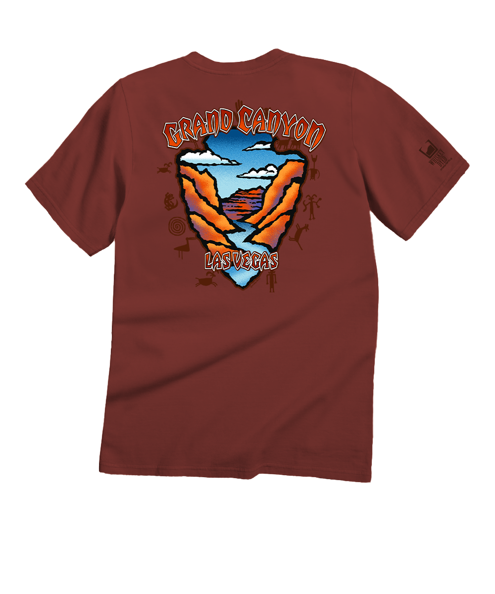 Grand Canyon - Whiskey Dyed Short Sleeve Crewneck T-Shirt