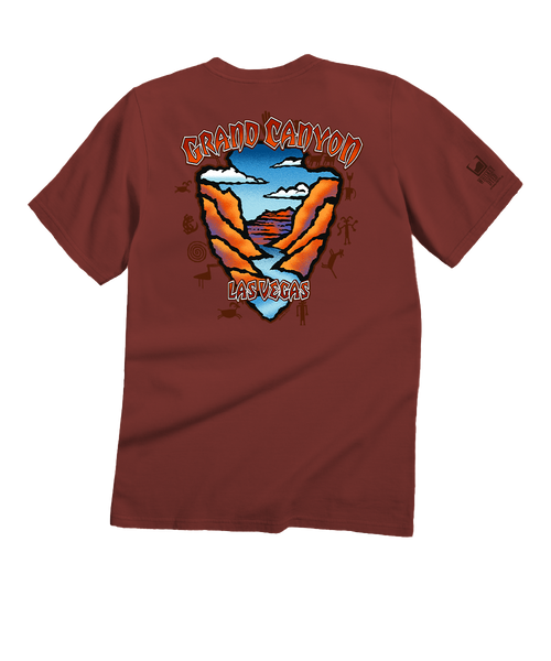 Grand Canyon - Whiskey Dyed Short Sleeve Crewneck T-Shirt