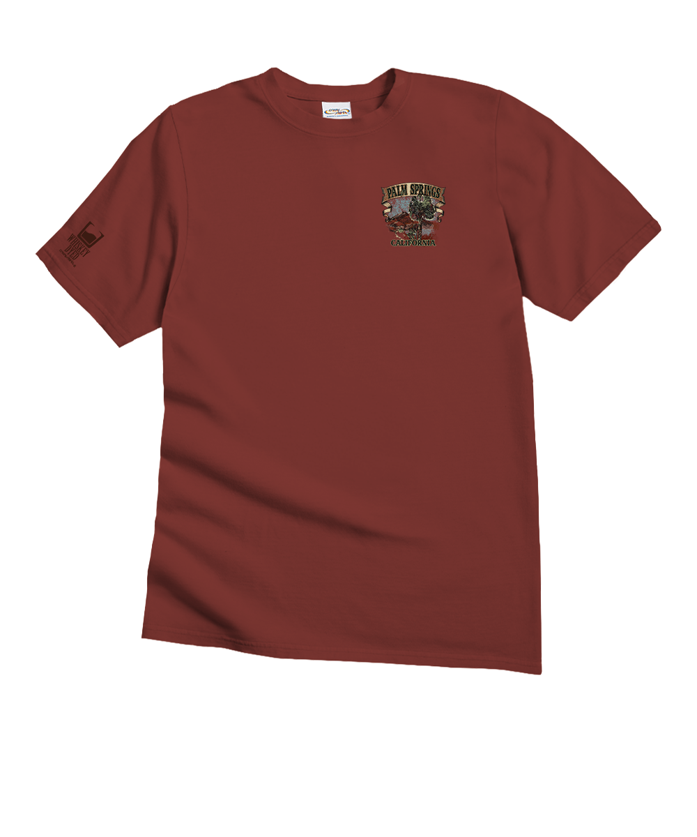 Palm Springs Etch - Whiskey Dyed Short Sleeve Crewneck T-Shirt View 4
