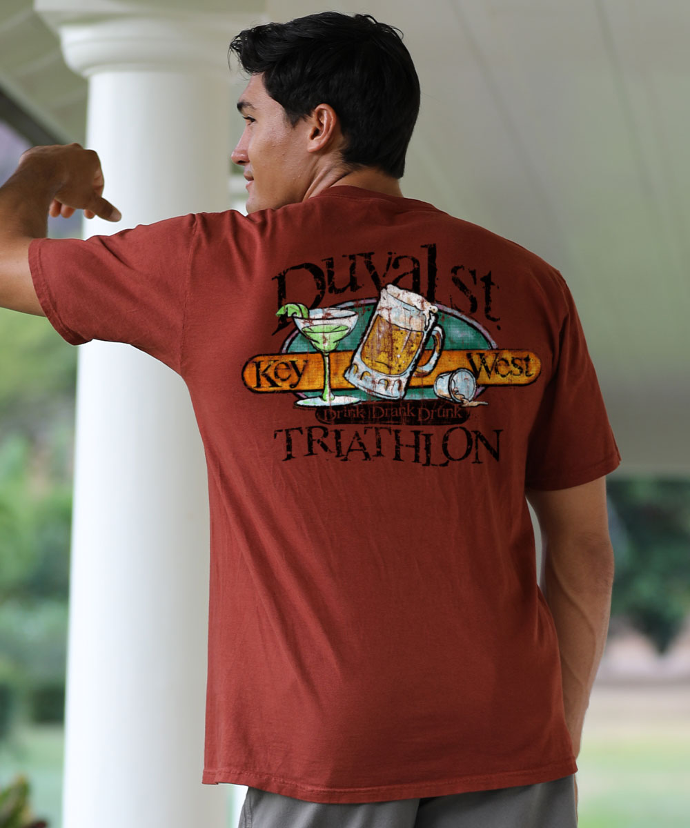 Duval Triathlon - Whiskey Dyed Short Sleeve Crewneck T-Shirt View 2