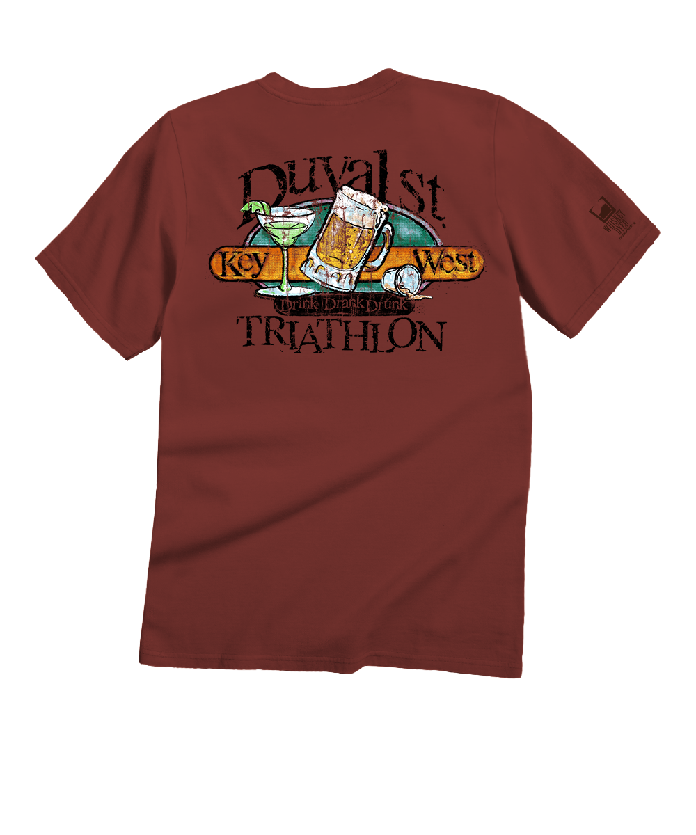Duval Triathlon - Whiskey Dyed Short Sleeve Crewneck T-Shirt View 1