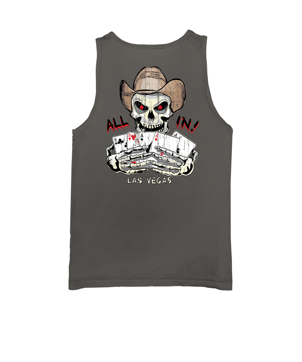Dead Mans Hand - Crater Dyed® Sleeveless Tank Top View 1