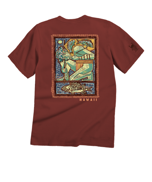 Night Fishing - Whiskey Dyed Short Sleeve Crewneck T-Shirt