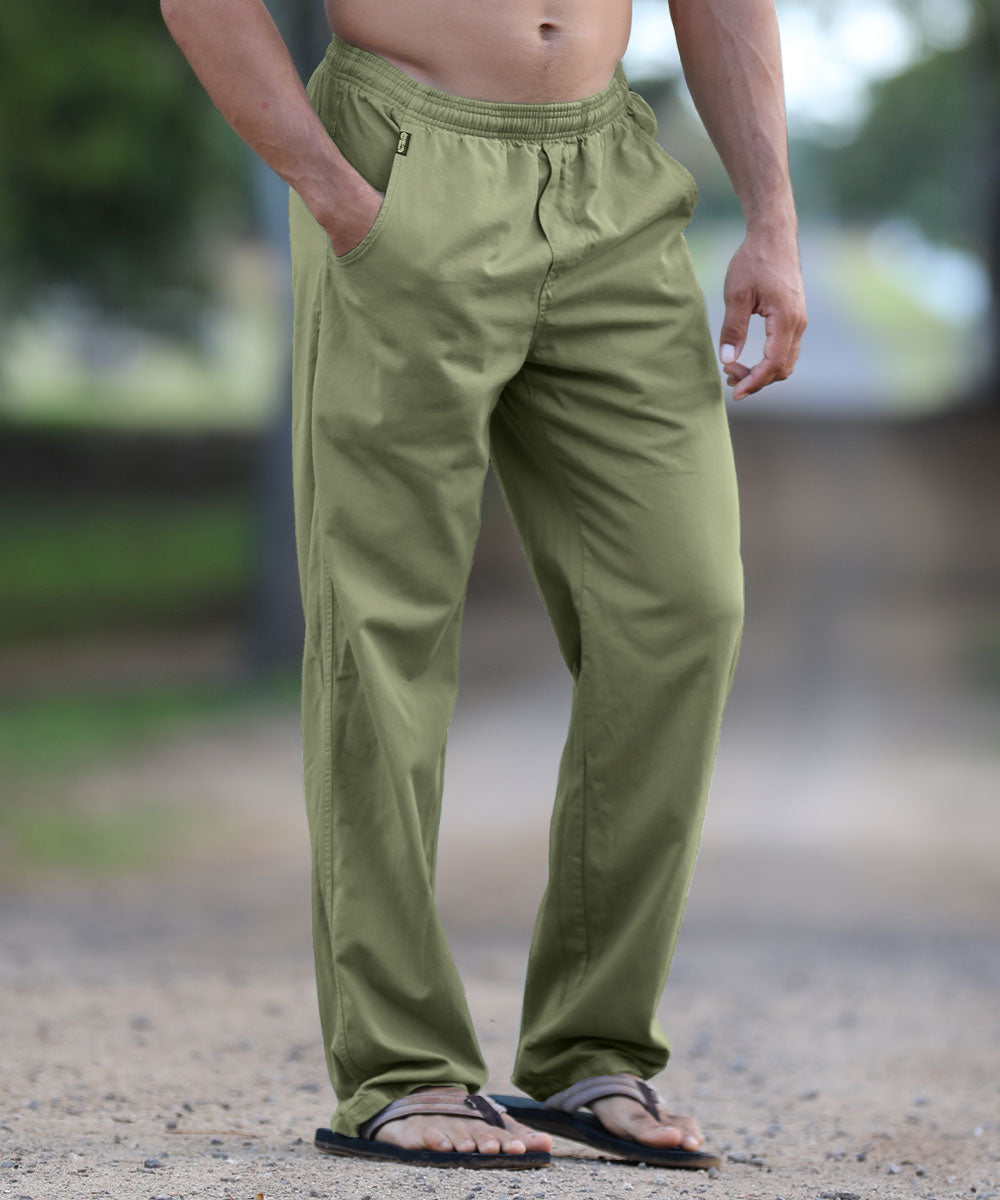 Sage Green Twill Pants