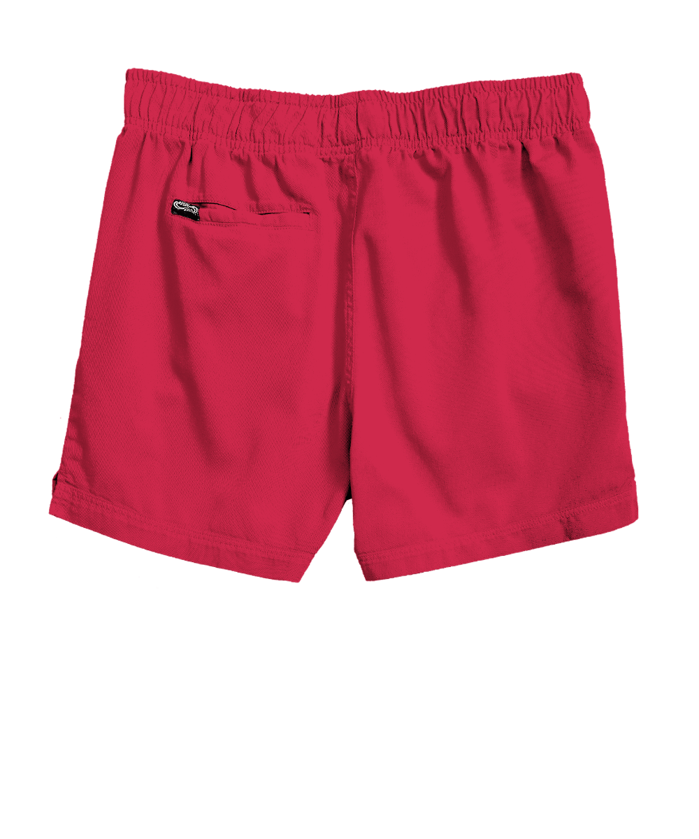 Raspberry Dyed Shoreline Twill Shorts