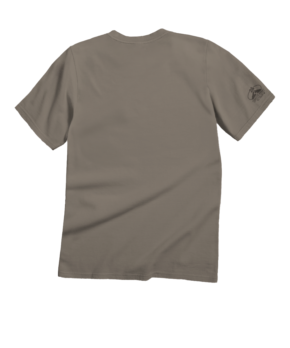 Brown t-shirt on a white background View 4