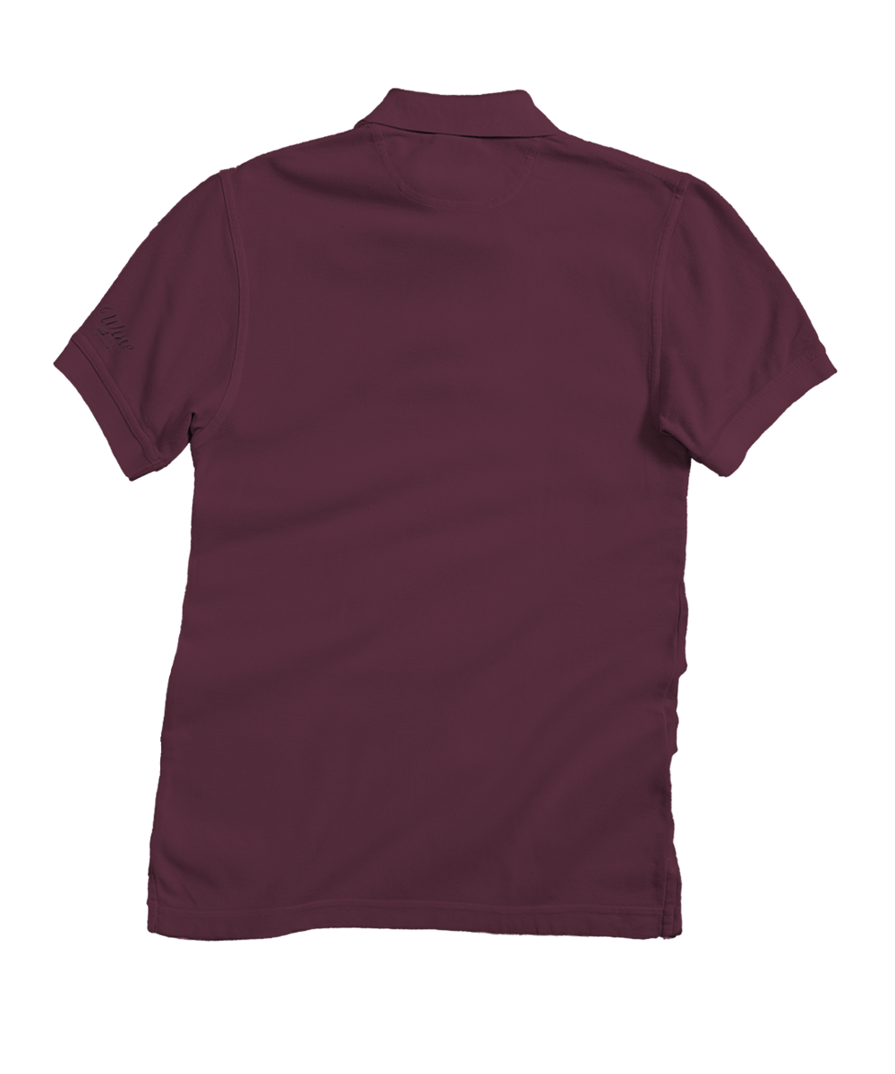 Orange polo shirt on a white background View 4