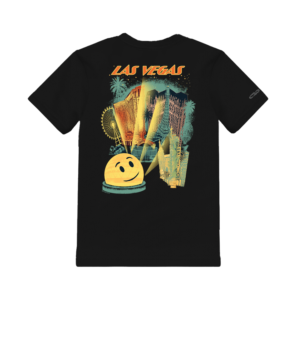 Las Vegas Dome - Black Short Sleeve Crewneck T-Shirt View 1
