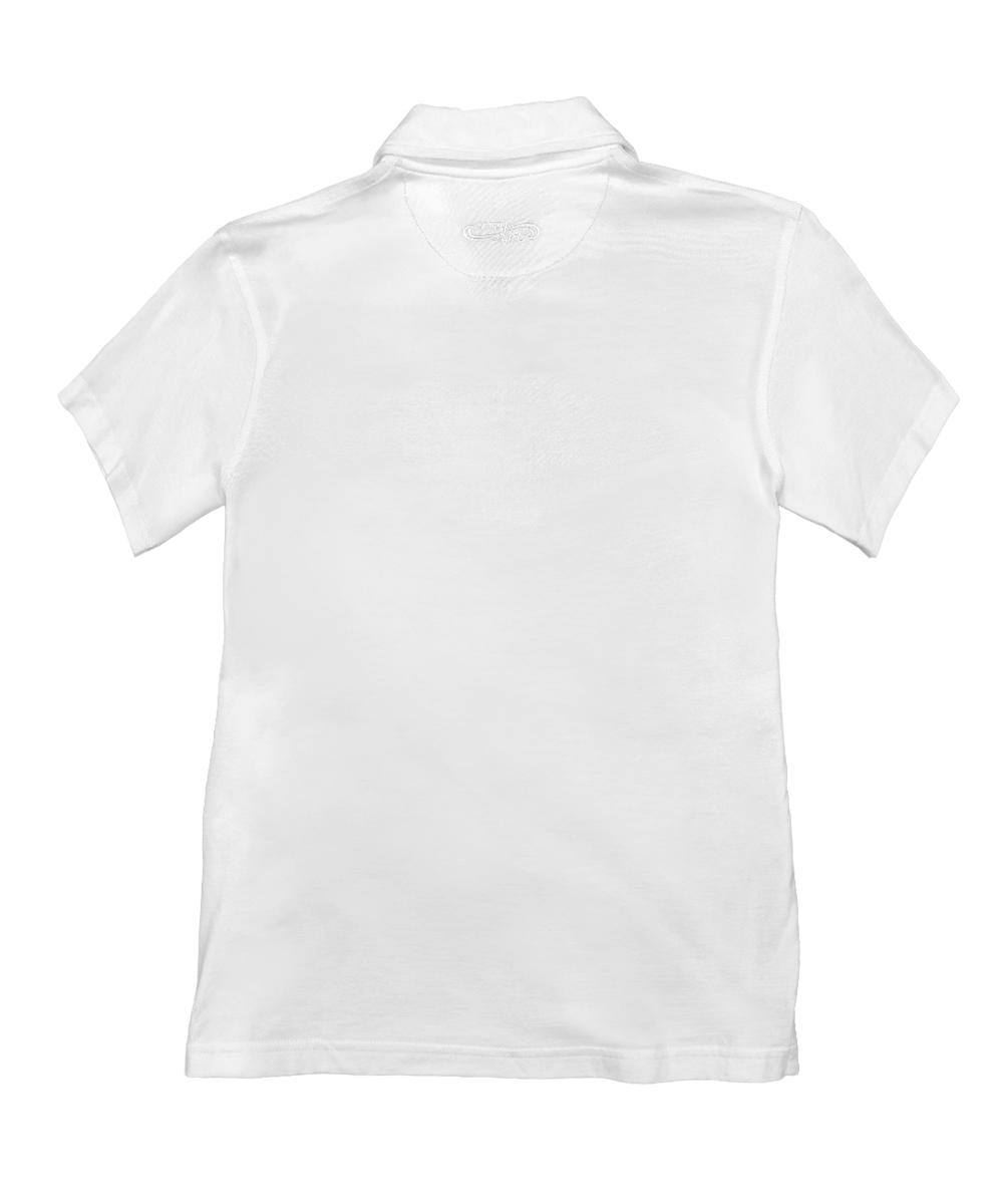 White polo shirt on a white background View 4