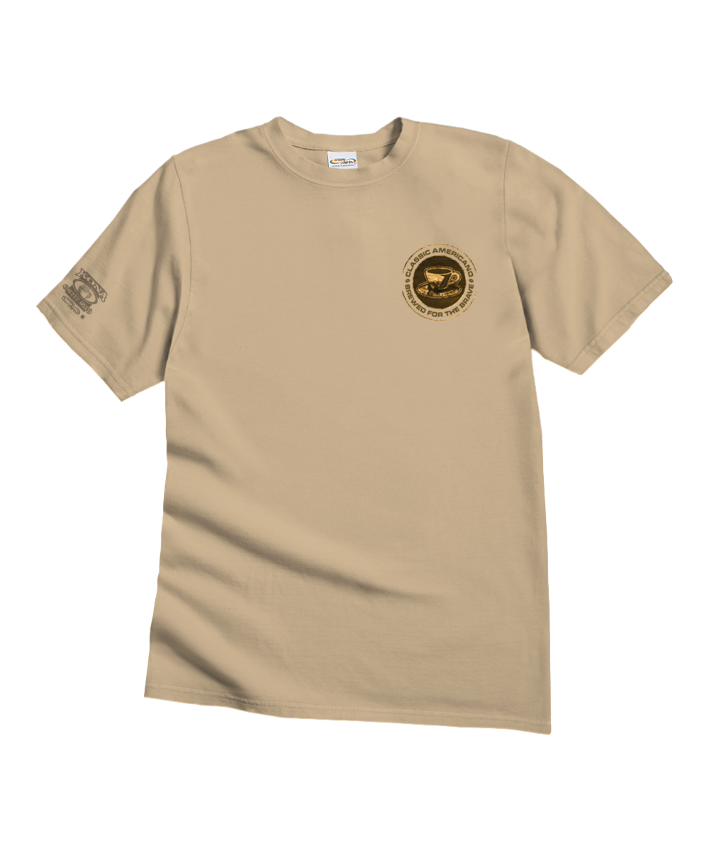 Classic Americano - Kona Coffee Dyed Short Sleeve Crewneck T-Shirt View 4