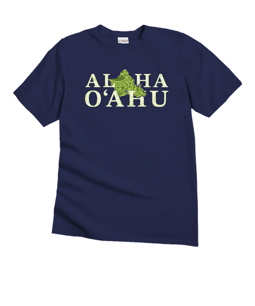 Aloha Oahu - Grape Dyed Short Sleeve Crewneck T-Shirt