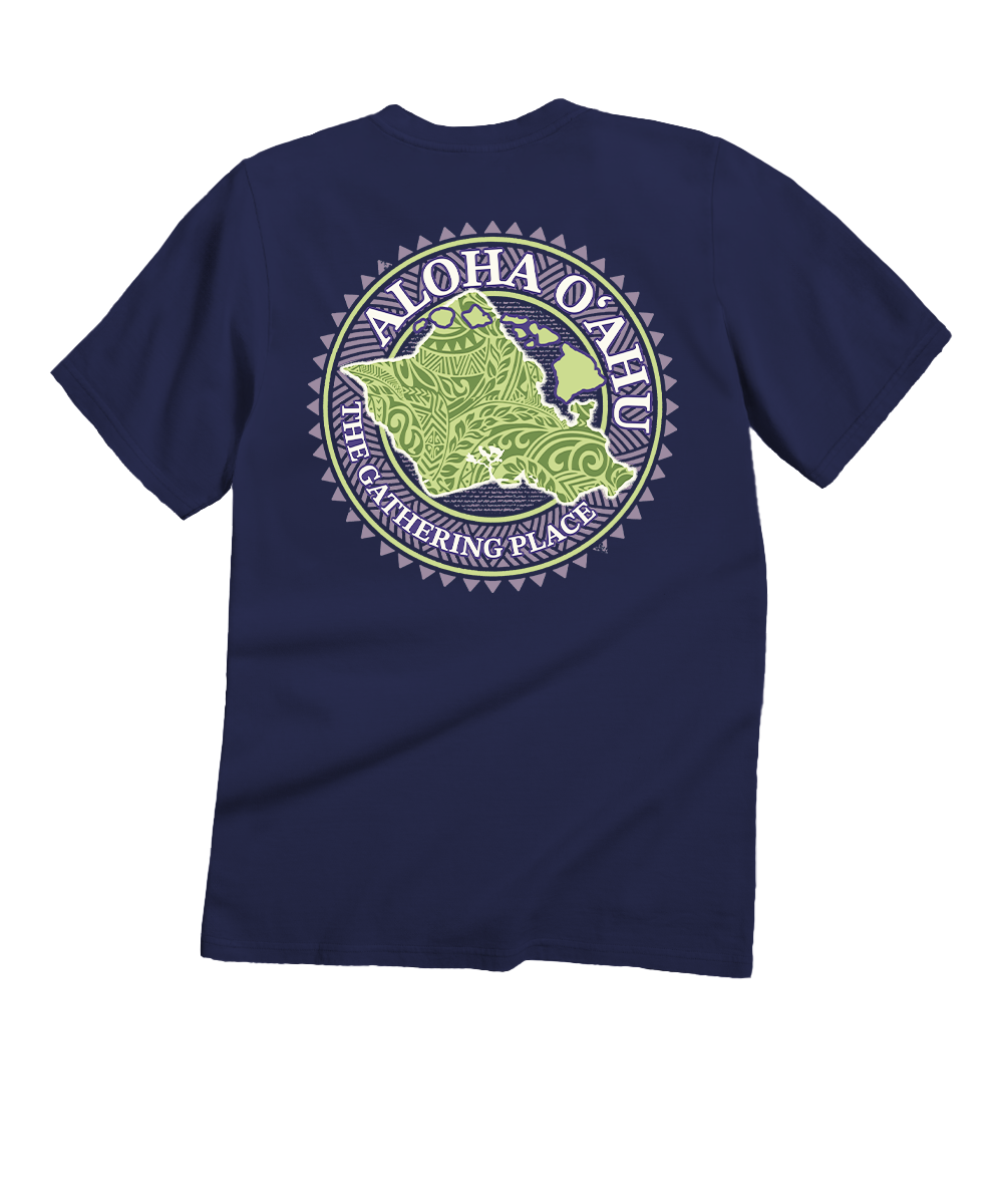 Aloha Oahu Grape Dyed Tee