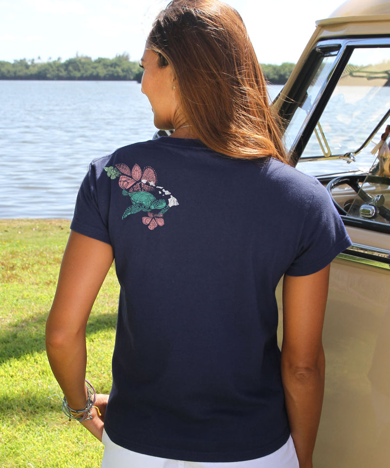 Island Honus - Navy Short Sleeve Crewneck T-Shirt