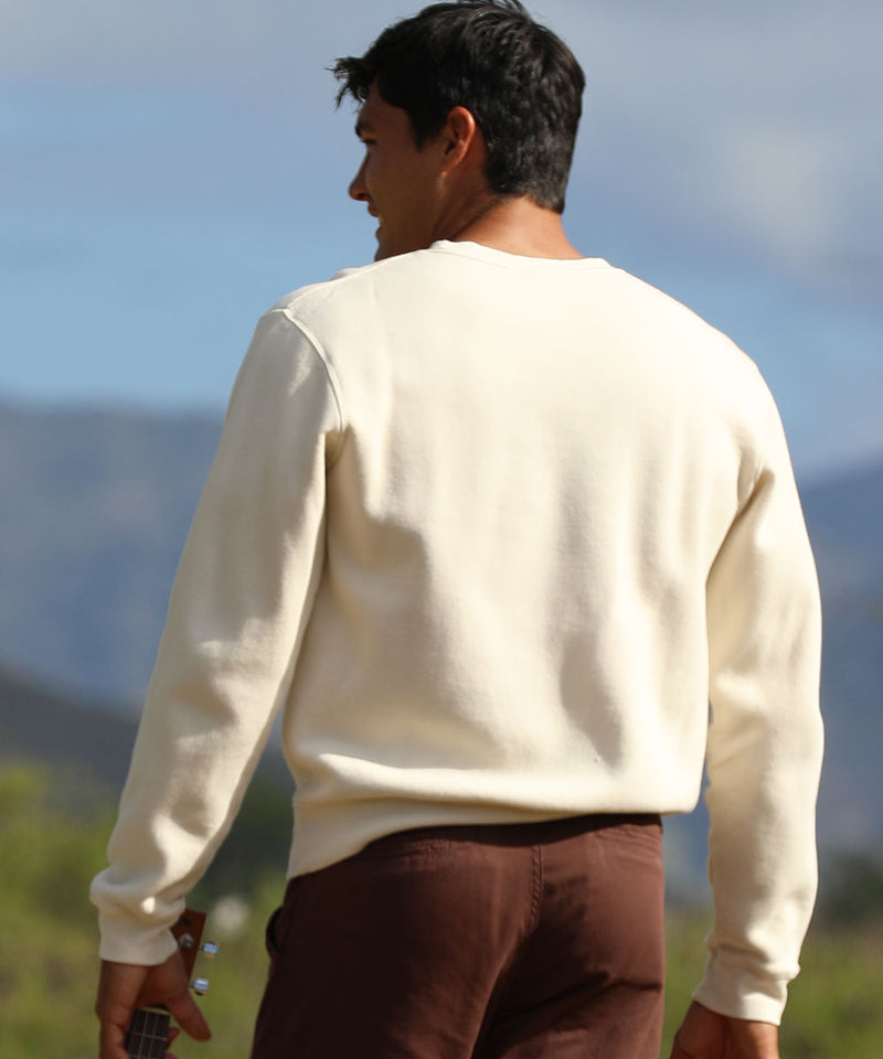Hawaiian Islands - Coconut Dyed Long Sleeve Sweatshirt