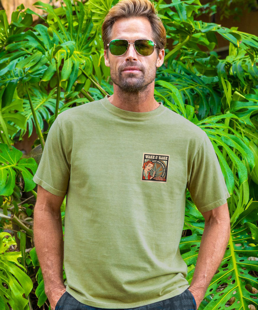 Wake and Bake - Hemp Dyed Short Sleeve Crewneck T-Shirt