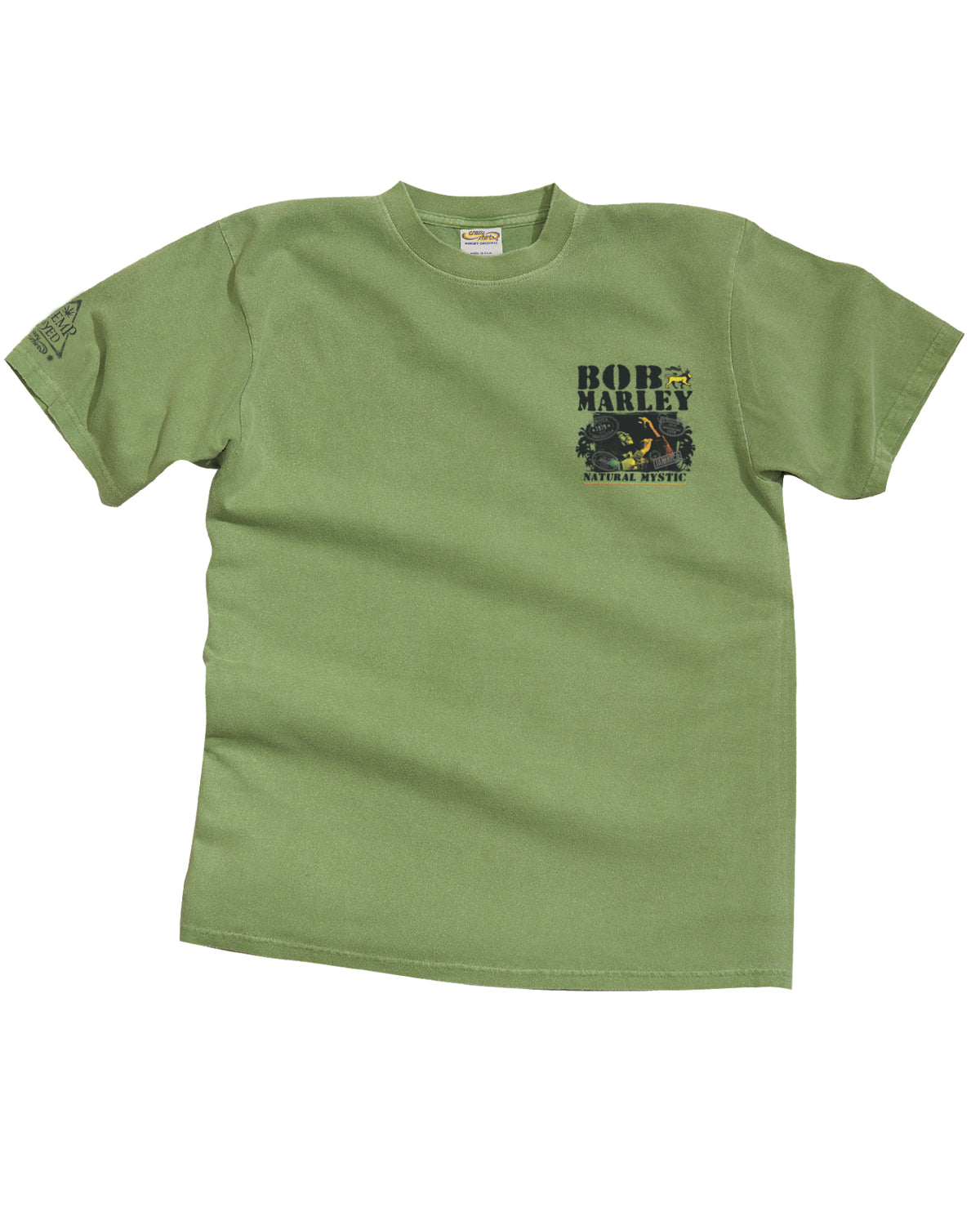 Bob Marley Natural Mystic - Hemp Dyed Short Sleeve Crewneck T-Shirt