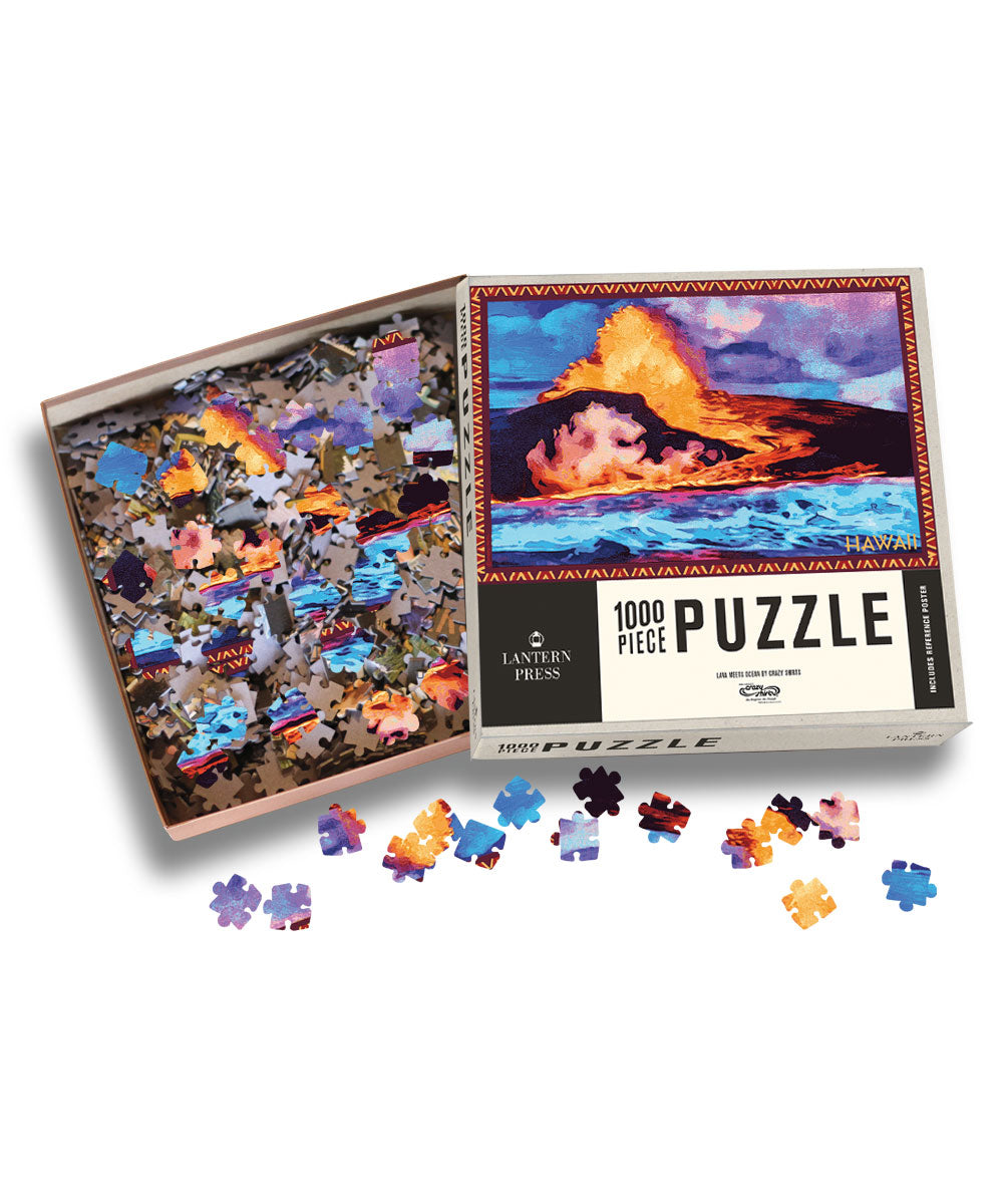 Lava Meets Ocean - 1000 Piece Puzzle