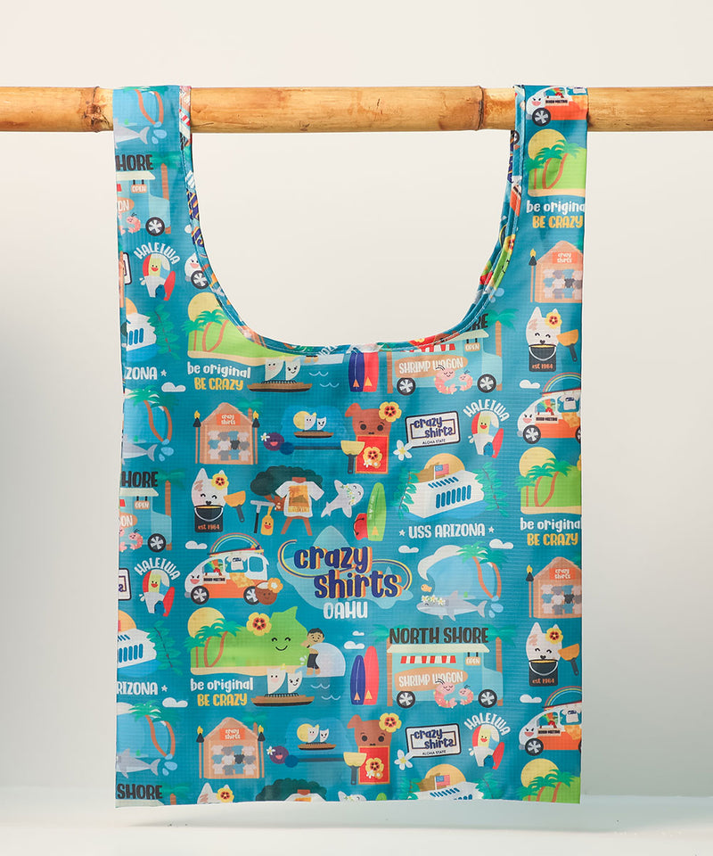Oahu Eden x Crazy Shirts - Nylon Tote