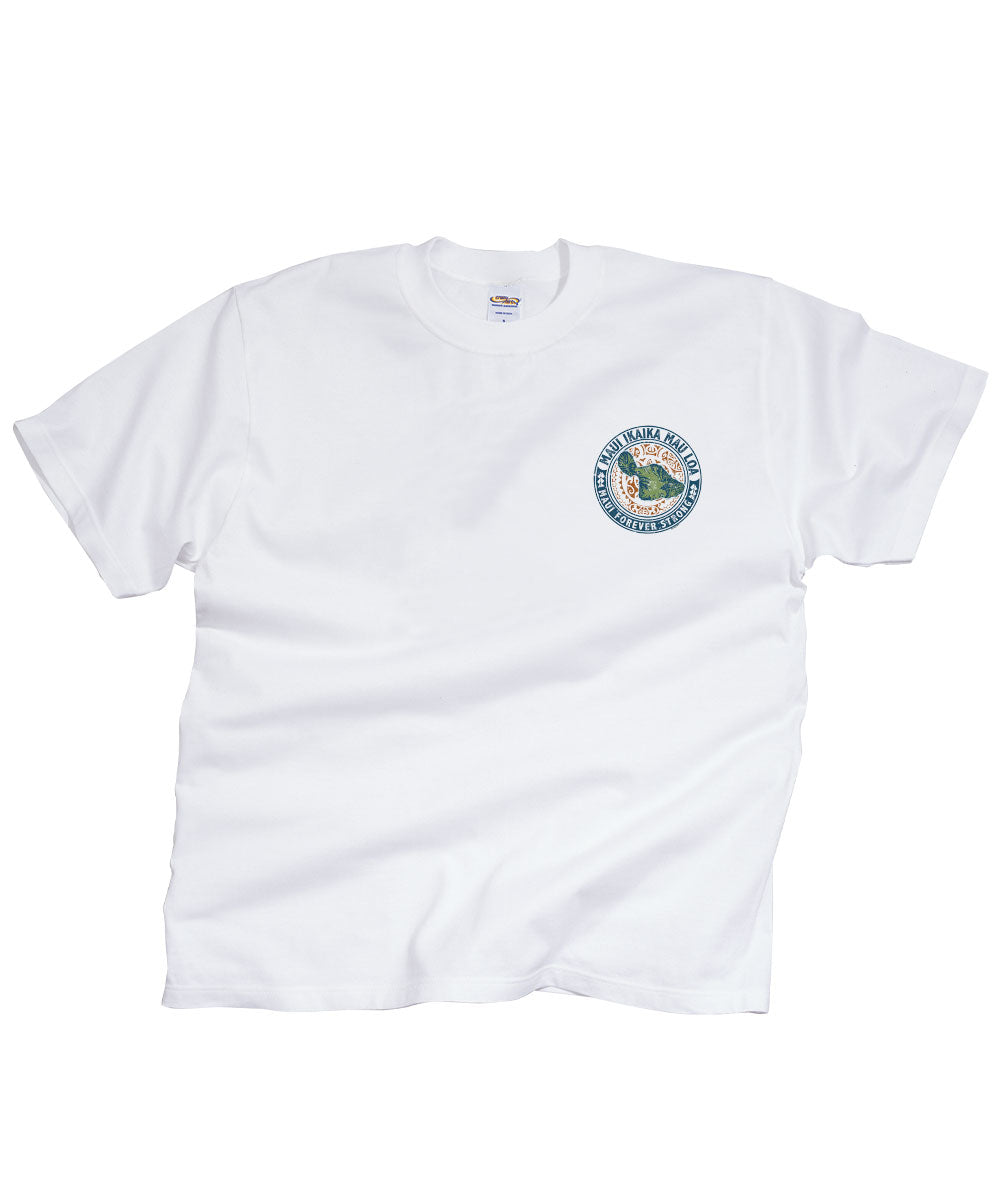 Maui Forever Strong - White Short Sleeve Crewneck T-Shirt