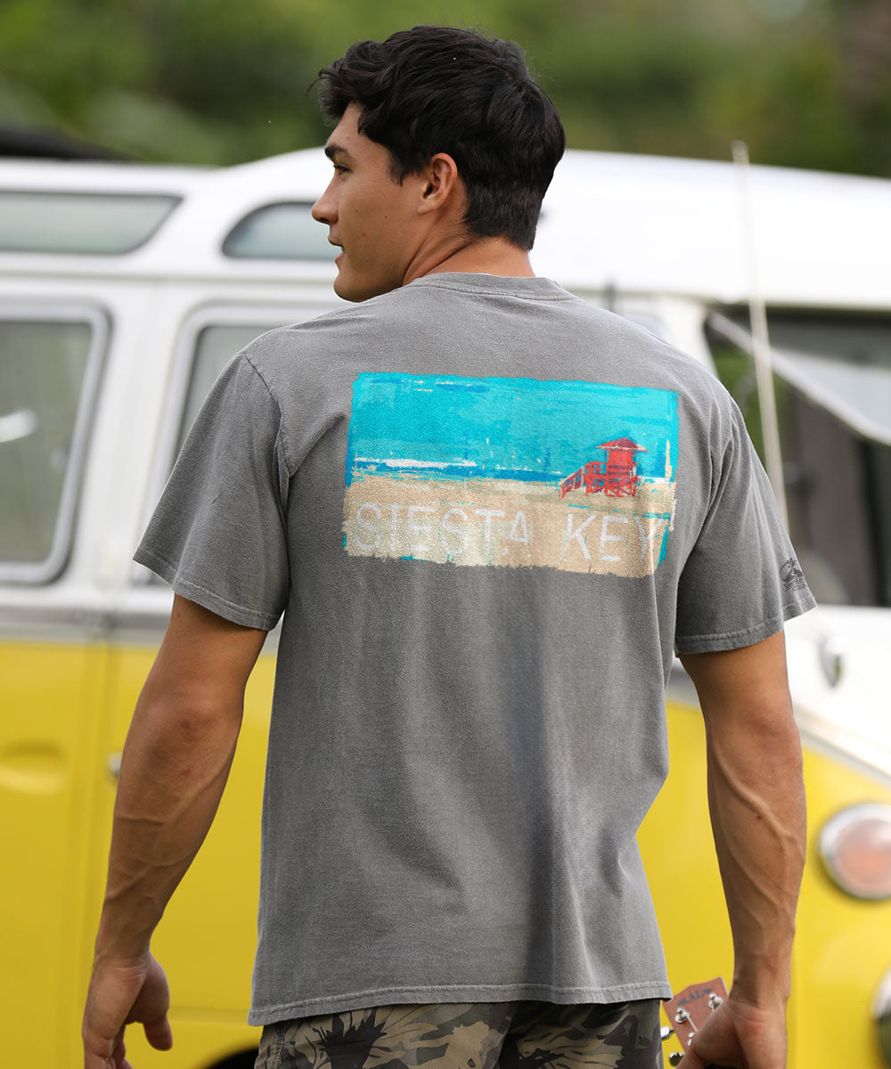 Painted Siesta Key - Crater Dyed® Short Sleeve Crewneck T-Shirt