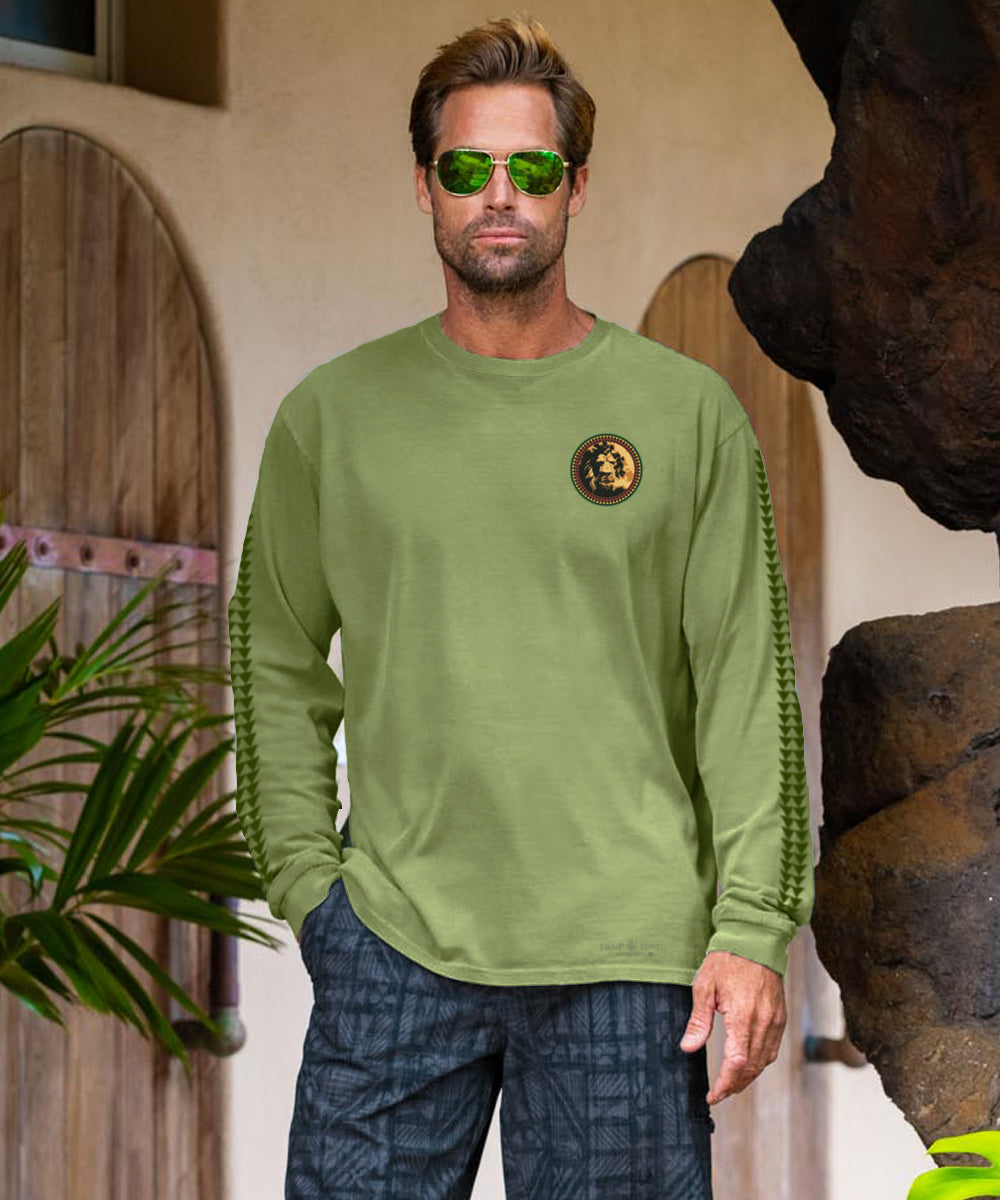 Bob Marley Spliff - Hemp Dyed Long Sleeve Crewneck T-Shirt