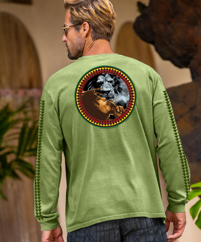 Bob Marley Spliff - Hemp Dyed Long Sleeve Crewneck T-Shirt