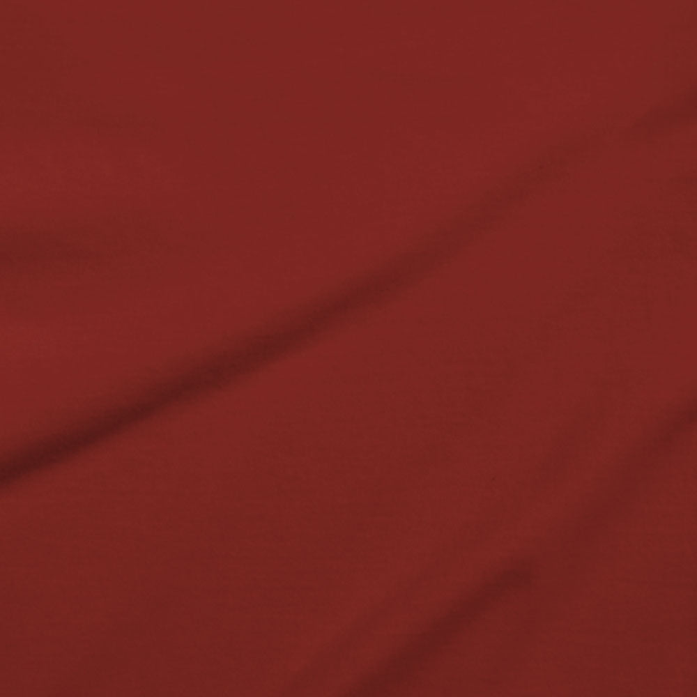 Close-up of dark red fabric with visible texture