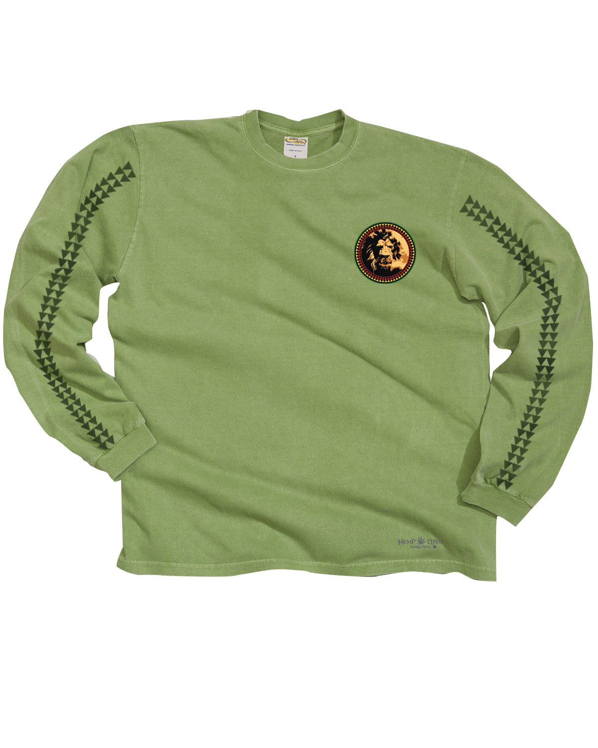 Bob Marley Spliff - Hemp Dyed Long Sleeve Crewneck T-Shirt