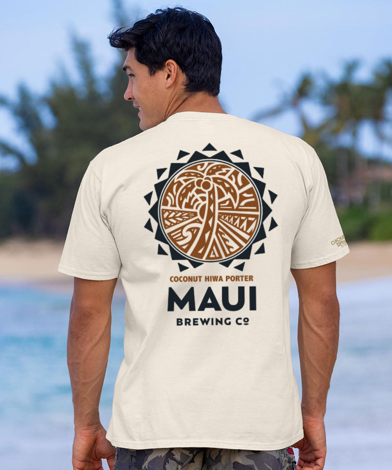 Maui Brewing Co Coconut Hiwa T-Shirt | Men's Coconut Dyed Crewneck