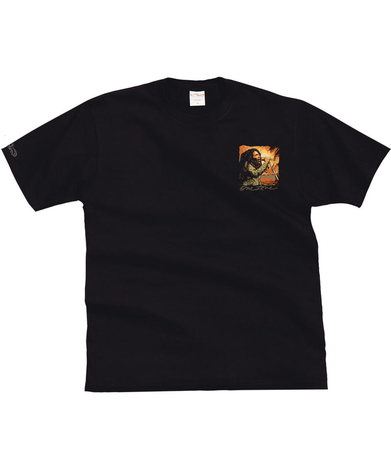 Bob Marley One Love - Black Short Sleeve Crewneck T-Shirt
