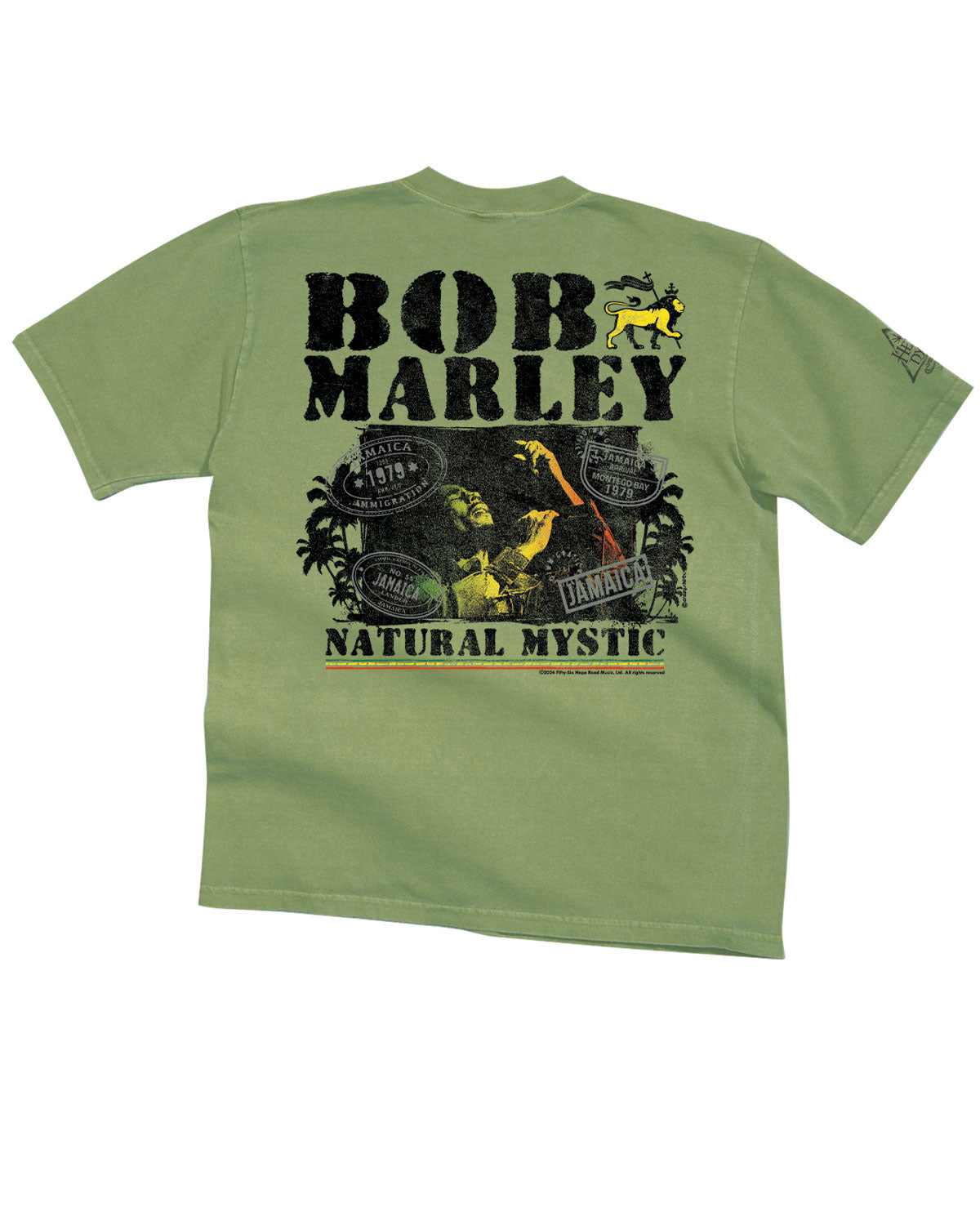 Bob Marley Natural Mystic - Hemp Dyed Short Sleeve Crewneck T-Shirt