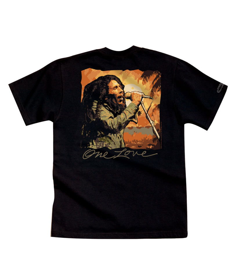 Bob Marley One Love - Black Short Sleeve Crewneck T-Shirt
