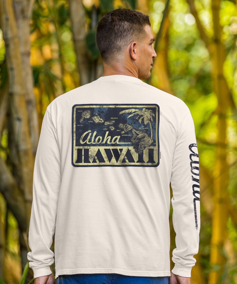 Vintage Hawaii - Coconut Dyed Long Sleeve Crewneck T-Shirt