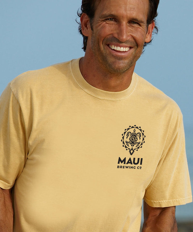 Maui Brewing Co New Bikini Blonde - Beer Dyed Short Sleeve Crewneck T-Shirt