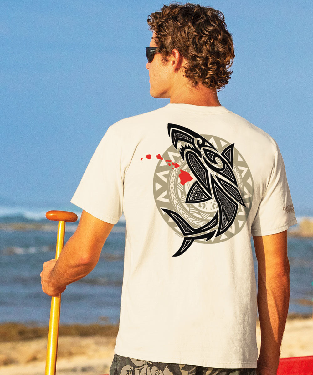 Mano Island Spirit T-Shirt Men's Coconut Dyed Crewneck