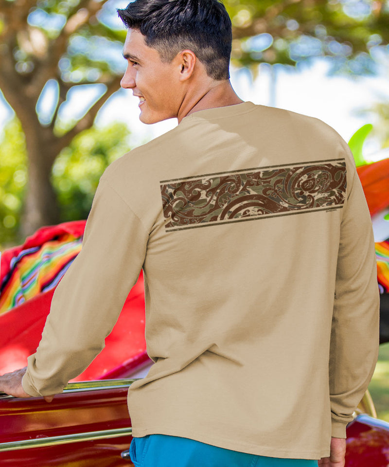 Teahi Band - Kona Coffee Dyed Long Sleeve Crewneck T-Shirt